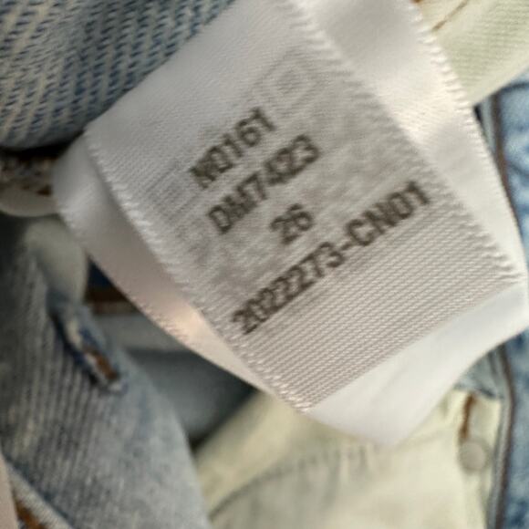 Madewell Superwide Leg Jeans Cather Wash Button Front Blue High Rise US 26 NWT - Picture 16 of 16